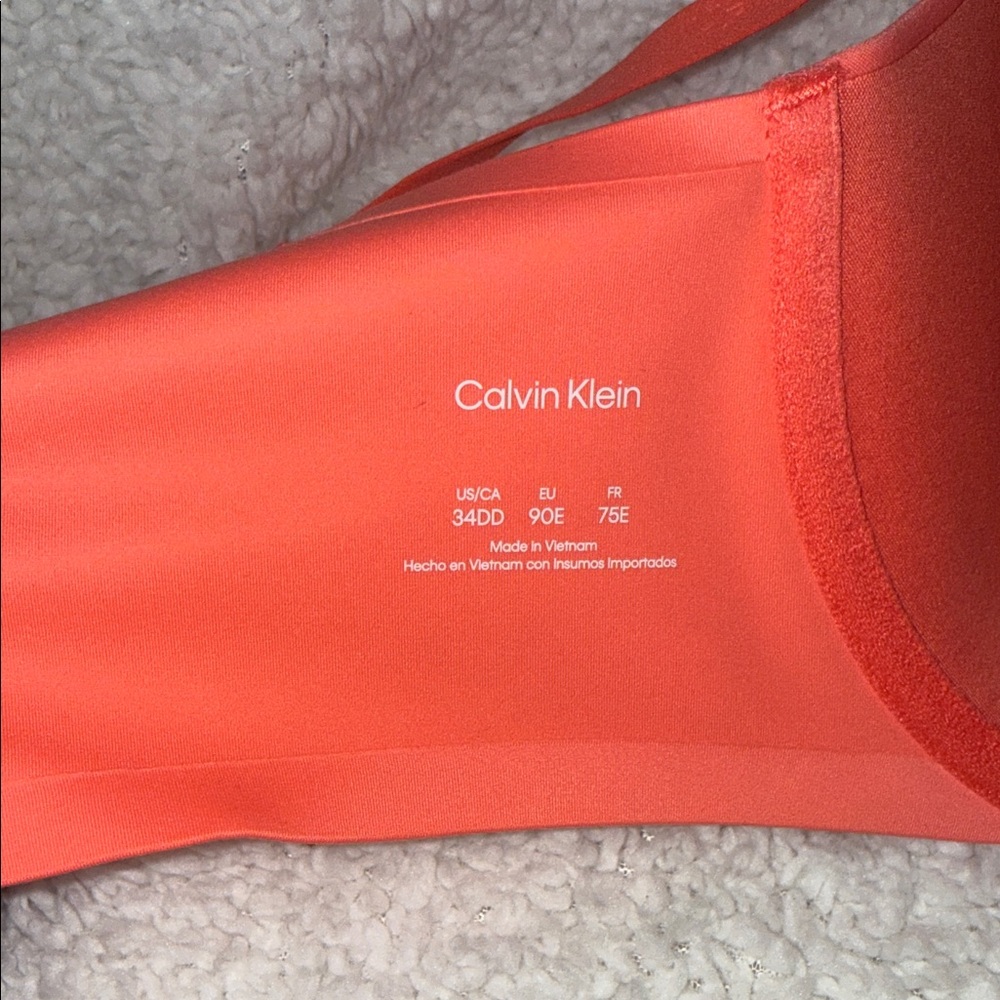 Calvin Klein Bold Orange Bra size 34DD